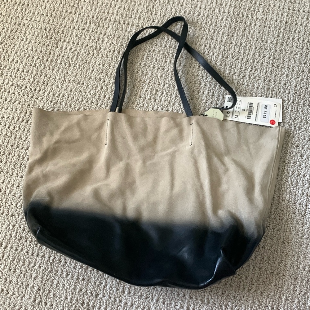 Zara Leather Small Tote